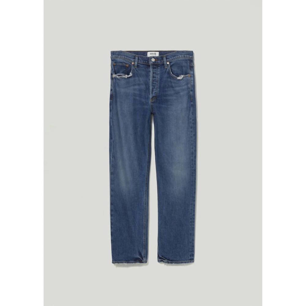 NEW AGOLDE riley high rise straight crop jean in pose - Picture 6 of 6